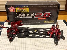 Yokomo MD2.0 version rouge RC Drift Car Lightweight Aluminium Upgrades incluses