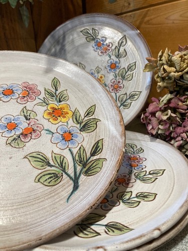 Assiettes grés vintage - en,