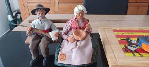 Santons homme avec femme - avec, sa