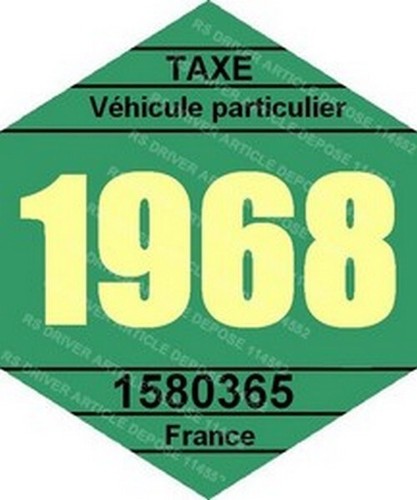 Vignette fiscale 1968 pour - fiscale,