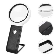 Loupe avec lumière loupe de bureau sur pied, lampe loupe pliable