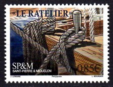 Timbre Saint-Pierre et Miquelon n°1184 Vieux gréements