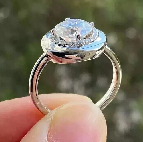 Bague fiançailles halo - de,