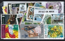 Ile de Man - Isle of Man 25 timbres différents oblitérés