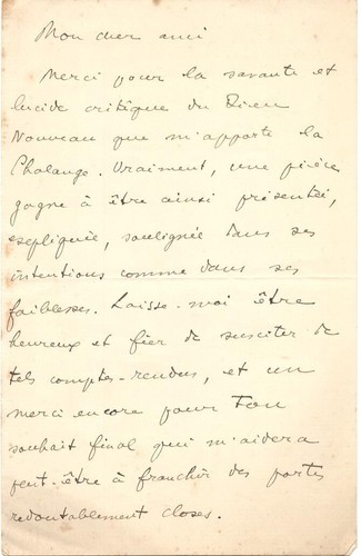 Lettre autographe paul - lettre,