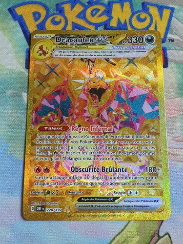 Carte pokemon dracaufeu - carte, obf