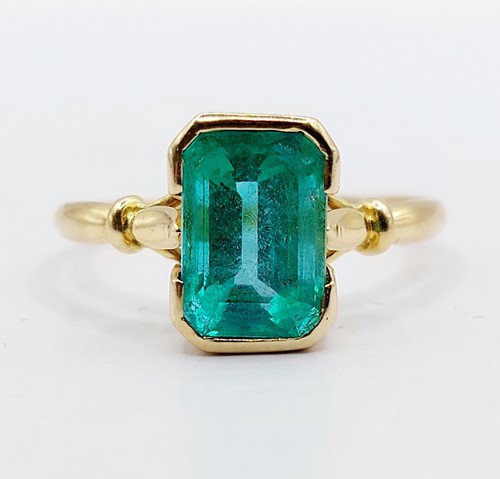 Bague solitaire style art - , deco