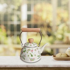 Bouilloire en émail à motif