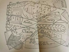  ANCIEN PATRON LA POUPEE MODELE 40 & 45CM MANTEAU & GANTS FEVRIER  1880