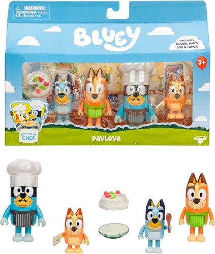 Bluey jeu figurines pavlova - figurines,