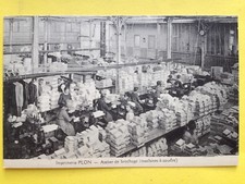 cpa PARIS Rue Garancière Imprimerie PLON ATELIER de BROCHAGE Machines à Coudre