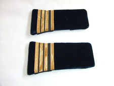 Fourreaux d'épaules d' Officier Principal des Equipages / Années 70 / Galons Or