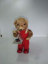 ANCIEN JOUET AUTOMATE OURS TOURNANT LES PAGES MADE IN JAPAN