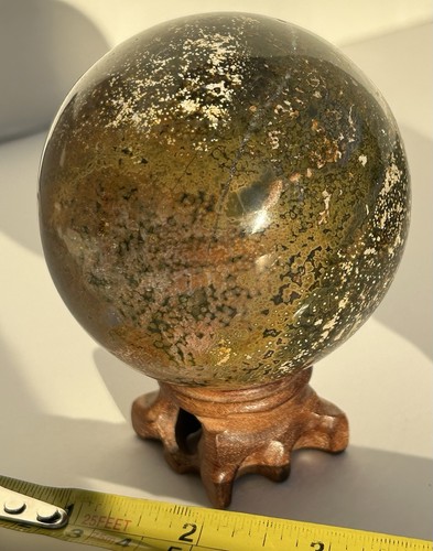 Ocean jasper sphere - ocean,
