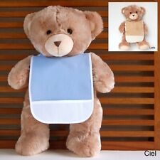 BAVOIR À BRODER POINT DE CROIX BAVETTE ENFANT TISSU OEKO-TEX