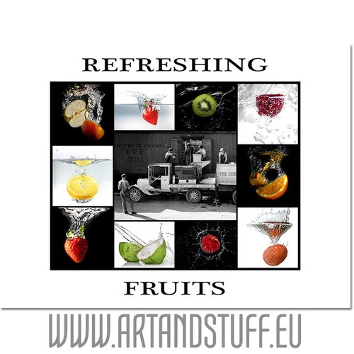 Refreshing fruits tableau - fruits,
