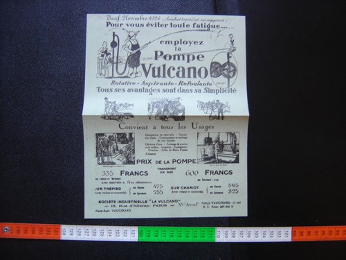 Vulcano paris 1926 pompe - vulcano,