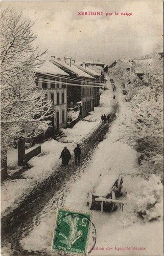Cpa xertigny par neige - cpa,
