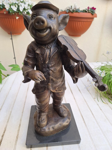 Sculpture statue cochon - statue, animal