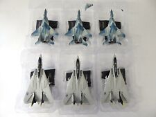 Lot de 6 Avions de chasse F-14A TOMCAT + MIG-29 1/100 Militaire Jet aircraft