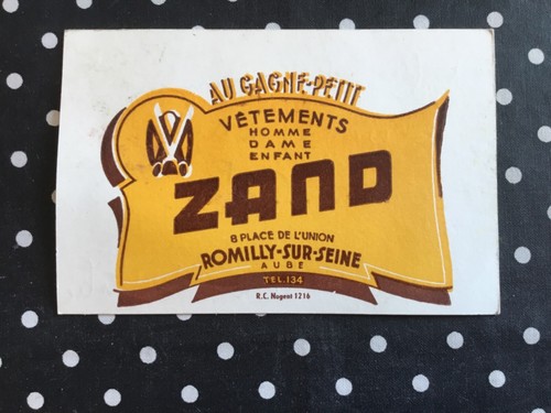 Carton publicitaire - , au