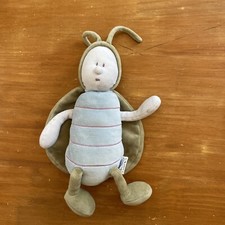 Doudou insecte Jacadi Fourmi Bleu Vert Cape Aile