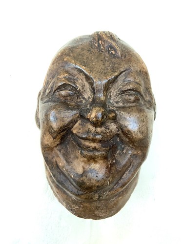Ancien masque terre cuite - ancien,