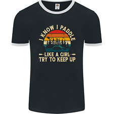 Rame comme Un Fille Drôle Kayak Canoë Faisant Du Kayak Hommes Ringer Fotl