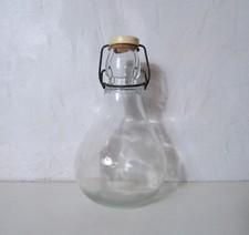ancienne bouteille poire italienne en verre Vintage fermeture limonade 