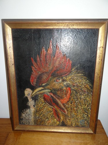 Tableau huile sur panneau - huile,