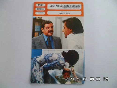 Carte fiche cinema 1980 - carte,