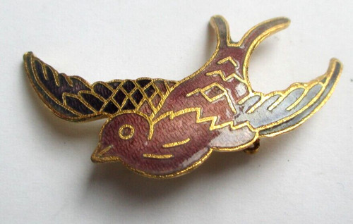 Broche animalière couleur - broche, or