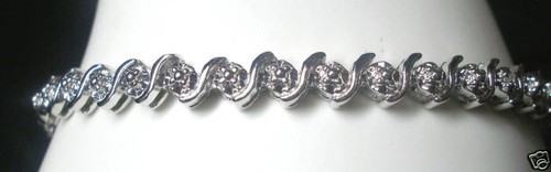 Sterling silver tennis - "s",