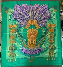 Foulard Hermès Paris “Mexique” – Carré 90 en Soie – Caty Latham – Made in France