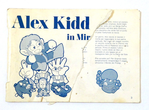 Notice jeu alex kidd - kidd, in