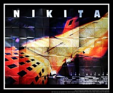 NIKITA ? Luc Besson Huge French Eight Panel Vintage Movie Poster Original 1990