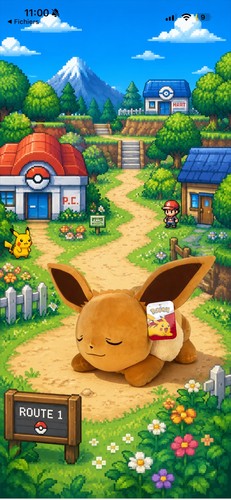 Peluche pokémon evoli endormi - pokémon,