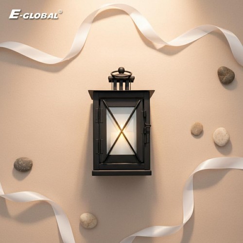 Bougeoir lanterne noir - lanterne, design