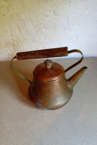 Théière cuivre rouge - en,