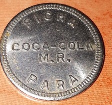 Jeton de machine à café n° 2 COCA COLA ,  collector superbe , très bon état  !