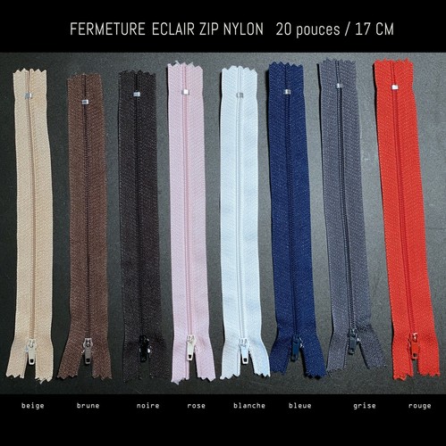Fermeture eclair zip nylon - eclair,