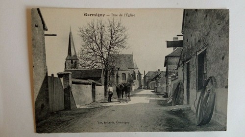 Cpa germigny rue de - cpa,