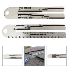 Outil de mesure de jauge de bardeaux de toit 5 pouces design compact et léger