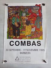 Affiche COMBAS 1995 Expo Barbizon Galerie Tarasieve Ancienne Collection 