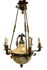 Lustre Empire en bronze et