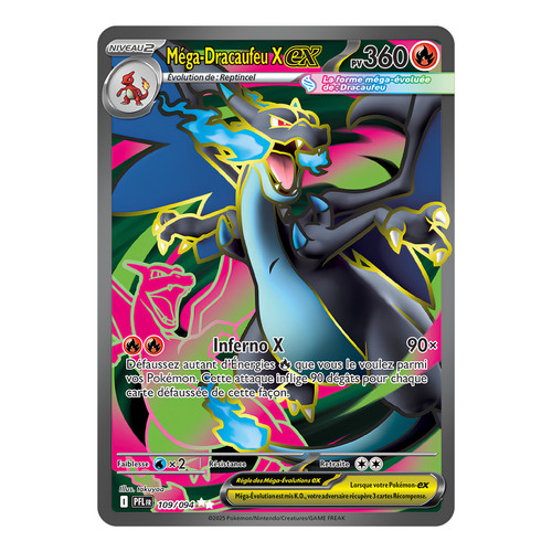 Méga dracaufeu 109 094 - méga-dracaufeu, x