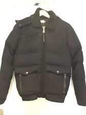 Tres Beau Blouson Doudoune Laine Noir Eleven Paris S Tbe