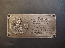 Plaque de tableau de bord St