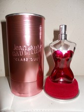 JEAN PAUL GAULTIER  / 2016 / BOITE + FLACON EAU DE PARFUM VIDE 50 ML BUSTE ROUGE