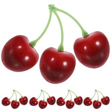  20 Pcs Fruits Factice Cerises